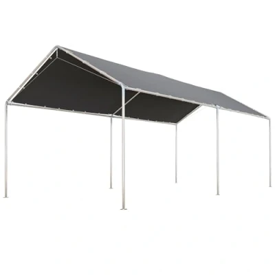 Image of Outsunny 3m X 6m Heavy Duty Carport Garage Car Shelter Galvanized Steel Open Tent84C 159GY