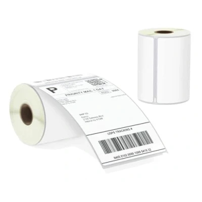 Image of BETCKEY 2 Rolls S0904980 Self Adhesive Labels Compatible with DYMO, 104mm x 159mm, 440 Extra Large Shipping Using for DYMO LabelWriter 4XL