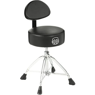 Image of Mapex Round Top Double braced Drum Throne with Backrest, T870