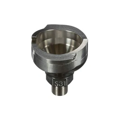 Image of 3M PPS 2.0 Spray Gun Adapter S31, 26127, 1/8 Inch Male, 28 Thread BSP, Connects Select Iwata Paint to System, 1 Pack, Silver