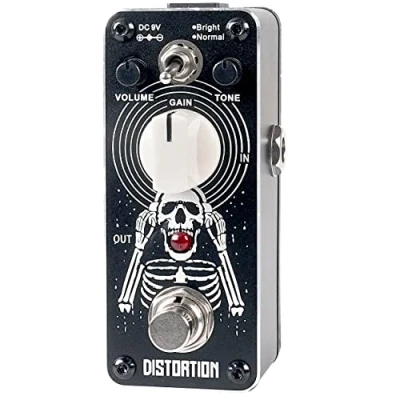 Image of Sondery Distortion Pedal for Guitars, Recreation of 70 80’s Classical British Stack Sound, 2 Modes Bright and Normal, True Bypass Mini Size Art Design Series