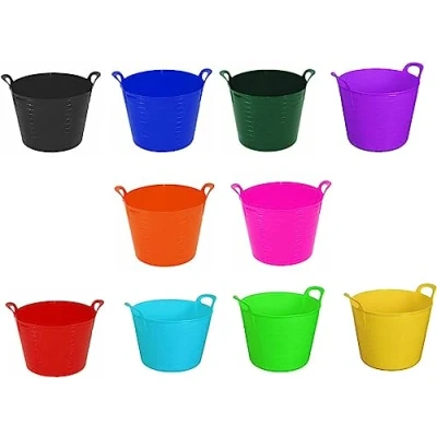 Image of 26 litre Flexi Tub/Bucket/Trug/Gorilla Bucket Made In U.K.(Made The UK) Pack of 5