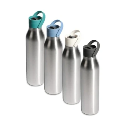 Image of Circular &amp; Co 750ml Recycled Stainless Steel Reusable Drinks Water Bottle Insulated, Double Walled, Ecofriendly Leakproof, Lockable Lid Dishwasher Safe, BPA Melamine Free (Storm Grey)