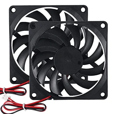 Image of 2Pcs DC 5V 8010 Fan Dual Ball Bearings 80mm 10mm 3D Printer 80x80x10 Brushless Cooling for Makerbot PC CPU Computer Case Cooler and Other Small Heat Dissipation Equipment