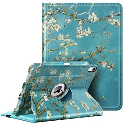 Image of FINTIE Rotating Case for iPad Air 11 inch (2024) M2, 6th / 5th 4th Generation (2024/2022/2020) [360 Rotating] Adjustable Stand Cover with Pencil Holder, Blossom