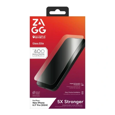 Image of ZAGG InvisibleShield Tempered Glass Clear Screen Protector Apple iPhone 16 Pro