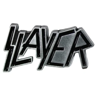 Image of Rock Off officially licensed products Slayer Band Logo Pin Badge One Size