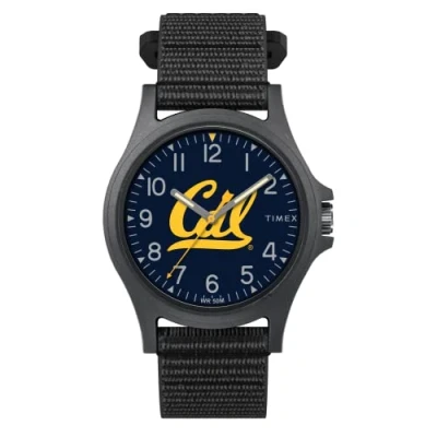 Image of Timex Men&#039;s Collegiate Pride 40mm Watch, California Golden Bears, Adjustable Fast Wrap Fabric Band