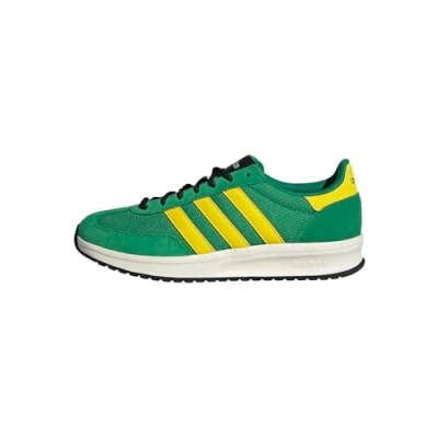 Image of adidas Men&#039;s Run 70S 2.0 Shoes, Green/Yellow/Off White, 13.5 UK