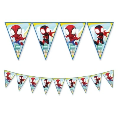 Image of Procos Spidey And His Amazing Friends Paper Party Flag Banner