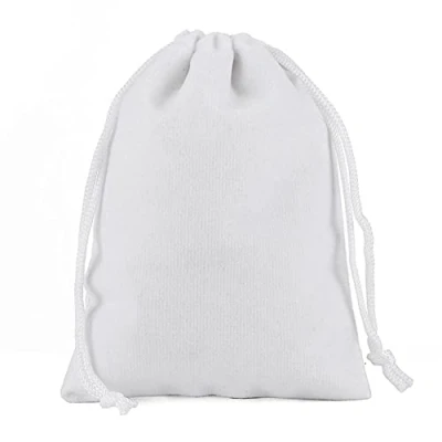 Image of Generic 30 x 40 cm, 6 pieces velvet pouches, large black with drawstring, portable bag, jewellery drawstring gift bag