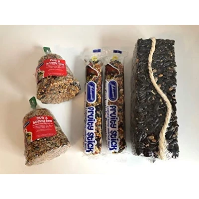 Image of Cockatiel and Parrot Seed Bells &amp; Bars Variety Pack