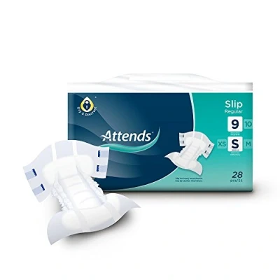 Image of Attends Unisex Incontinence Pads Slip Regular 9 Small (1 Pack of 21)