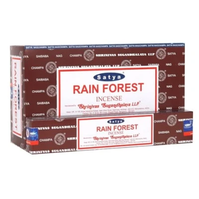 Image of Satya 01478 Rainforest Incense Sticks, 12 Packs x 15g