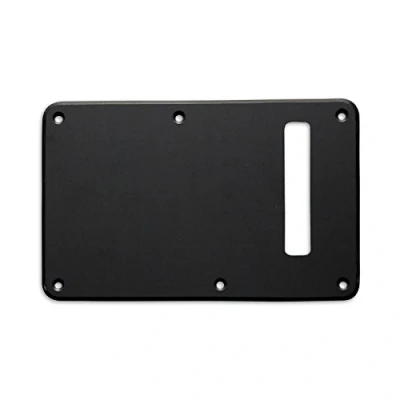 Image of VANSON Premium Quality Tremolo Cover Backplate to fit Fender USA, MEX Stratocaster Strat (1 Ply, Matt Black)