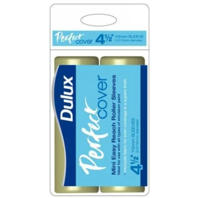 Image of Dulux Perfect Cover Easy Reach Mini Roller Sleeve (Pack of 2)