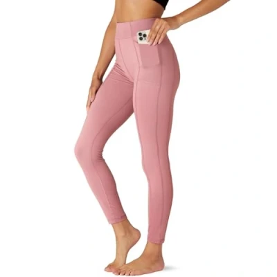 Image of FM London High Waisted Leggings with Pockets Buttery Soft for Women in Full Length &amp; Capri Designs Stretchy Comfortable Suitably Worn as Yoga Pants or Gym