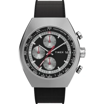 Image of Timex Men&#039;s Chronograph Quartz Watch with Rubber Strap TW2W64500