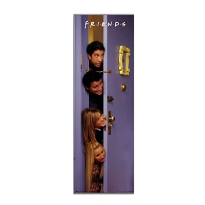 Image of Grupo Erik Friends Door Poster 20.8 x 62.2 inches / 53 158 cm Shipped Rolled Up Cool Posters Art &amp; Prints