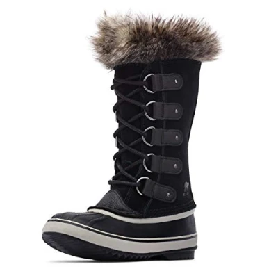 Image of Sorel JOAN OF Arctic Winter boots, Women&#039;s, Size: 4, Black/quarry Leather and textile
