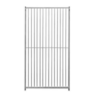Image of Dog Run Panels Galvanised Steel Kennel Heavy Duty Walk In Animal Enclosure Pen Fence Playpen Outdoor Support Bar 8cm Spacing 1.84m x 1m Modular FREE Ground Fixing Brackets &amp; Kit