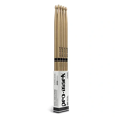 Image of ProMark Drum Sticks Classic Forward Hickory 5A Drumsticks Set Accessories Wood for Adults and Youth Oval Tip Buy 3 Pairs Get 1 Free