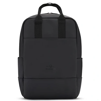 Image of Johnny Urban Backpack Womens and Mens Black Hailey Rucksack for Travel, Cabin, Work College Casual Bag Laptop 14 Inch Water repellent