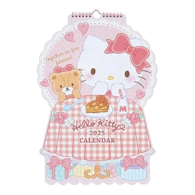 Image of Sanrio 454419 Hello Kitty 2025 Die Cut Calendar Wall