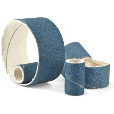 Image of 5x York Abrasives Gold 51X25MM Zirconium Spiral Bands P50