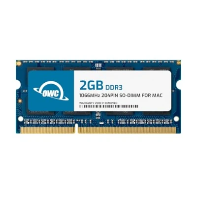Image of OWC 2GB Memory Upgrade Module PC8500 DDR3 1066MHz SO DIMM for Late 2008, Early 2009, 2010 MacBook, MacBook Pro &quot;Unibody&quot; models, 2009 2009/2010 Mac mini, &amp; iMac