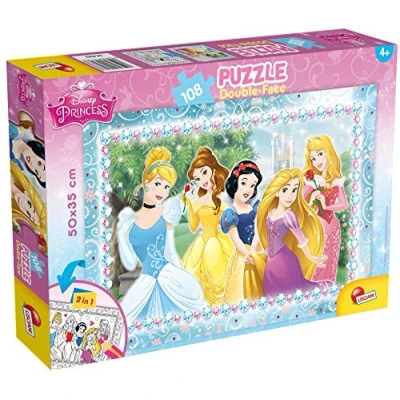 Image of Liscianigiochi Lisciani 47963 Puzzle DF Plus 108 Princess, Multi Colour, One Size