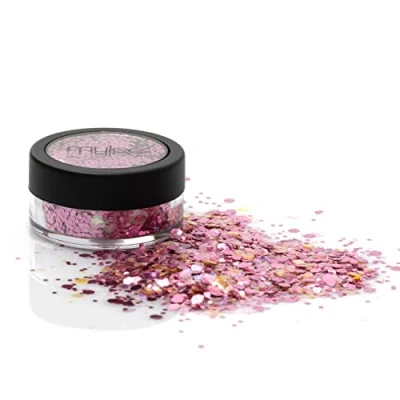 Image of Mylee All That Glitters [Confident] 101 Glitter Colour Choices DIY Nail Decoration, Holographic Dust Powder Ideal for Art &amp; Crafts
