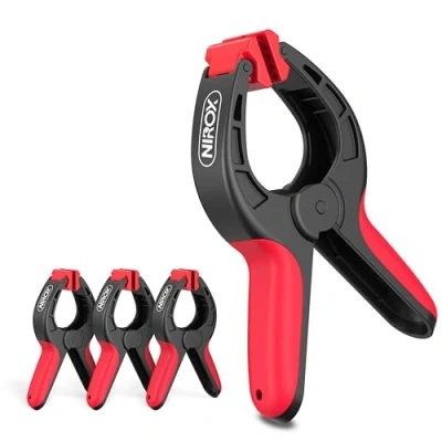 Image of Nirox Set of 4 Spring Clips Clamps with Large Span Width High Clamping Force The clamp moveable Jaws Tension