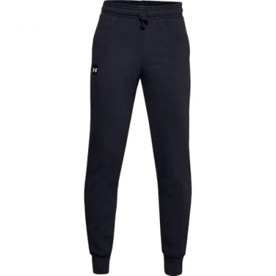 Image of Under Armour Boy&#039;s Rival Fleece JOGGERS, Black Onyx White (001), L UK