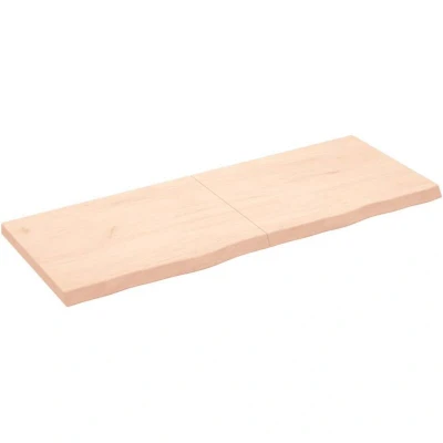 Image of vidaXL Bathroom Countertop 160x60x(2 6) cm Untreated Solid Wood