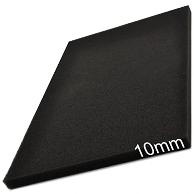 Image of Easyboost Air Filter Foam 28x15cm Thickness 10mm to cut for Scooter Motorbike Quad Lawnmower Brushcutter Tiller Airbox Filtration