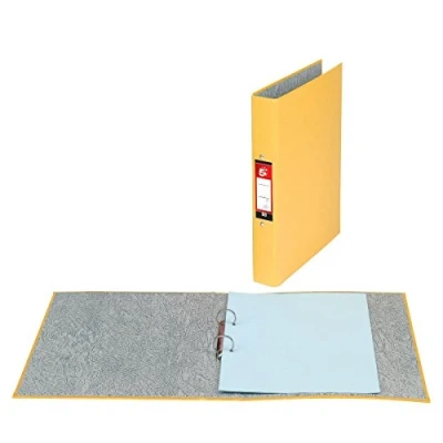 Image of 5 Star Office Ring Binders 2 O Size 25mm A4 Yellow [Pack 10]
