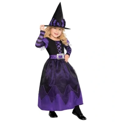 Image of amscan 999684 Childs Be Witched Fancy Dress Halloween Costume (4 6 Years)