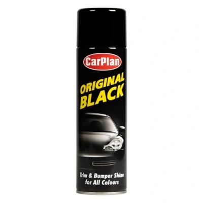 Image of CarPlan Original Black, Trim &amp; Bumper Shine, Protective Silicone Spray, 500 ml