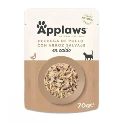 Image of Applaws Chicken and Rice Pouch, Broth, 70 g, Pack of 12