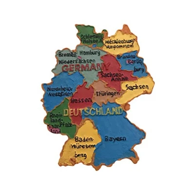 Image of Germany 3D Map Refrigerator Magnet Tourist Souvenirs Resin Magnetic Stickers Fridge Home &amp; Kitchen Decoration from China