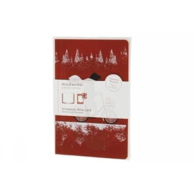 Image of Moleskine Ornament Card Large Cycling Bear (Moleskine Messages)