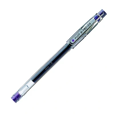 Image of Pilot G Tec C4 Gel Microtip Rollerball 0.4 mm (Pack of 12) Violet