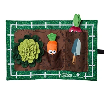Image of Outward Hound Nina Ottosson Activity Matz Garden Game Plush Dog Puzzle Mat