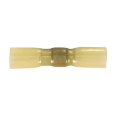 Image of Sealey Heat Shrink Butt Connector with Crimp &amp; Solder Yellow Pack of 25