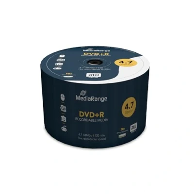 Image of MediaRange MR445 DVD+R 4.7GB 16x (50) Cake Box once writable