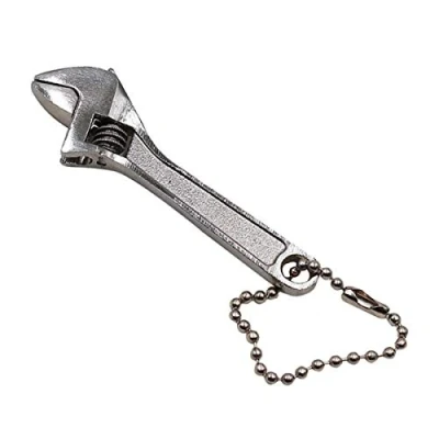 Image of Mini Adjustable Spanner, 2.5&quot; Small Steel Spanner Jaw Wrench HATOOLHA® Hand Tools for Industry and Auto Repair (Silver)