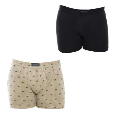 Image of Abanderado Mens Pack 2 Sensitive Essential Boxers A5398 men Black Size Medium