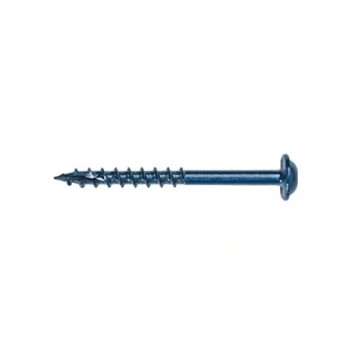 Image of Kreg SML C250B 125 EUR Blue Kote Pocket Hole Screws Washer Head Coarse No.8 x 2 1/2&quot; 125pk