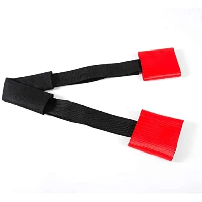 Image of Oldbones Universal Motorcycle Handle Bar Tie down Strap Short Harness in Red
